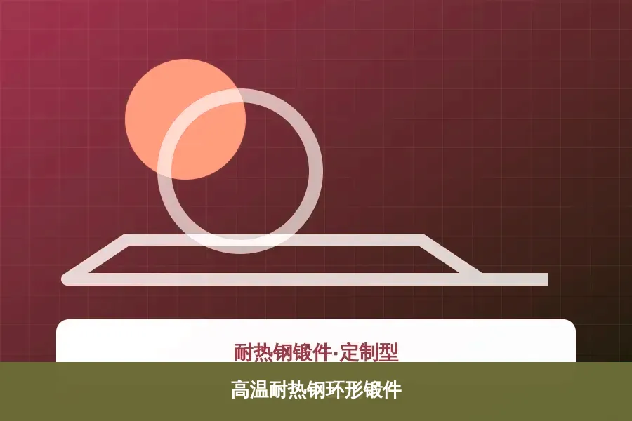 高温耐热钢环形锻件产品示意图